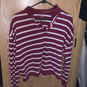 Woman’s long sleeve shirt, slightly cropped